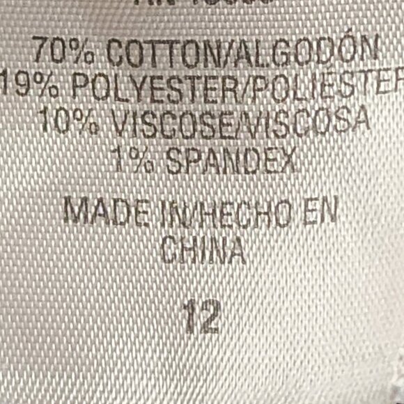 R1893 Sears Roebuck Co Medium Wash Cotton Poly Viscose Span Stretch Jean Size 12 - Picture 15 of 16